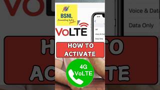 How to Activate Bsnl 4G Volte Service #bsnl #tech #bsnl4g #bsnl4glaunchdate #shortsfeed #viralshort