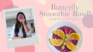Making a Butterfly Smoothie Bowl Using Evive - the perfect breakfast for your picky eaters!