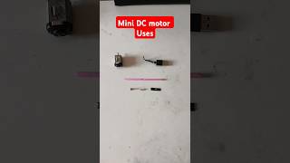 Mini DC motor uses as fan and cutter(blade) #motor #science #experiment