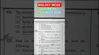 Biology questions practice for exam #exam #exampreparation #neetquestion #mcqncert #mcqs #neetpyqs