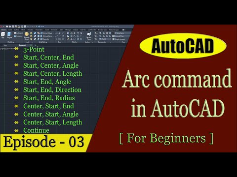 Arc command in AutoCAD || Arc command || #autocad #cad
