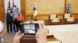 "크고 아름다워요"…청와대 사적 공간도 '활짝' / 연합뉴스TV (YonhapnewsTV)