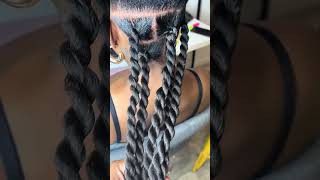 Large twist 💕🫶🏾 #shorts #twists  #tutorial  #fypシ  #hairstyles #braids #blackgirlmagic