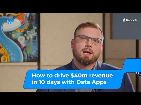 How to drive $40m revenue in 10 days with Data Apps by Jan Kadlecek - Empower Online by Keboola