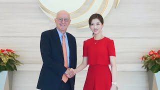 Phoenix TV Talk with World Leaders Anchor Nancie Zhu talks to Stephen Orlins 风云对话主持人朱梓橦专访美中关系全国委员会会长
