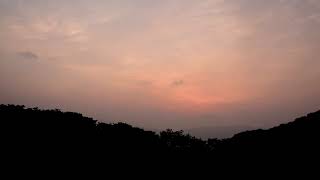 ハチ北　もののけの森からの夕日