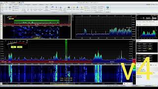 [No Comment] RTL SDR blog v3 / v4 simultaneous recording (HF - VHF) on the same antenna