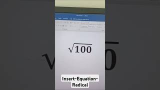 How to type square root in Microsoft Word? (The simplest method)