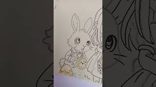 #happyeaster #easterart #alicemadnessreturns #aliceart #rabbitart #liner #drawing #cute #chibi 🐰