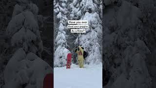 My second favourite way to use goggles 😂 #slowmotion #snowboarding #videohacks #filmtips #howtofilm