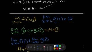 Ap AB Calc - Unit 1 - Limit Properties pt.1 (1.7.1)