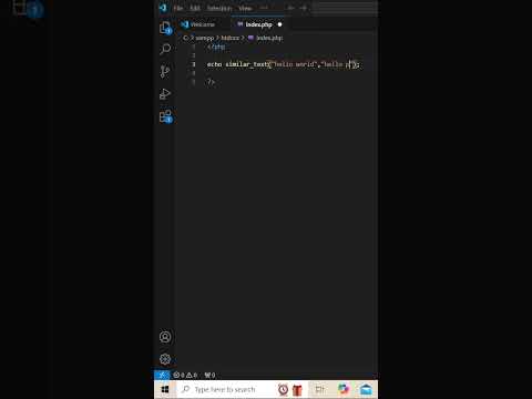 similar_text() function in php #shorts #php #coding #development