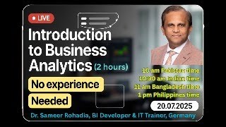 📊 Business Analytics for Beginners – LIVE Workshop (No Experience Needed!)