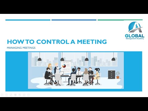 How to Control a Meeting
