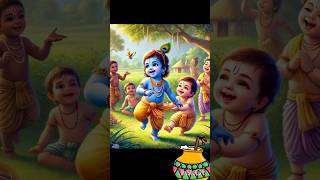 Makhan chor krishna 🧈😋 natkhat Kanhaiya ❤️#shorts #krishna #makhanchor #kanha #love