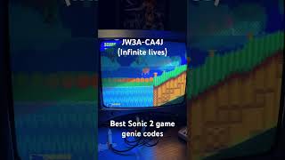 Best Sonic 2 game genie codes #sonicthehedgehog #sega #gamegenie #retrogaming
