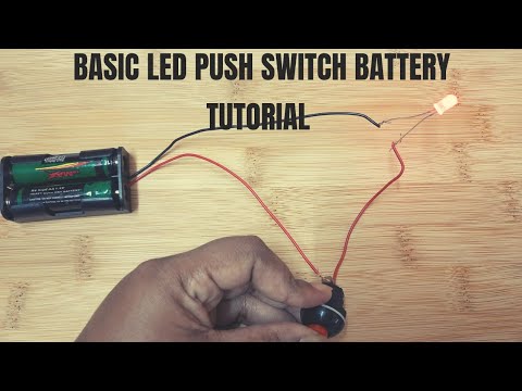 How to Connect LED Light with Switch using Battery