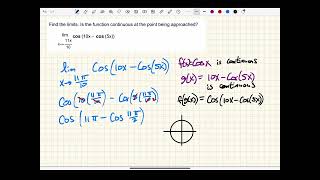 Calculus 1 Limit of Composition of Continuous Functions