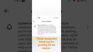 tiktok fix your moderator sysytem now giys im temporarily blocked for posting
