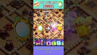Best Equipment Combos For Archer Queen In Clash Of Clans #cocshorts