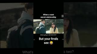 when secret relationship reveal infrnt of frnds 😂❤ #lovelyrunner #kdrama #time travel #fictionalgirl
