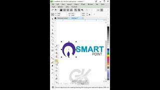 Smart Point design in Coreldraw #smartpoint #gk_yt #coreldraw