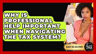 Why Is Professional Help Important When Navigating the Tax System? | Black Tax Solutions News