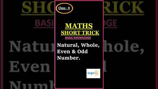 CBSE/NCERT Math Class 6  | Basic Knowledge - 4 | Natural, Whole, Even & Odd Numbers#BrightIQ