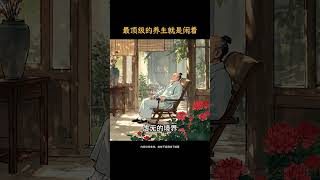 最顶级的养生就是闲着，什么都不干，什么都不想 纯真的状态，虚无的境界，你去看看三岁以下的孩子就知道了，佛称本自具足，道称道法自然