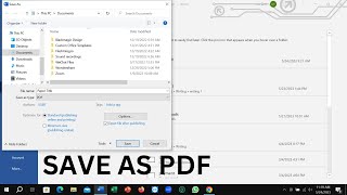 How to Save a Word document As PDF