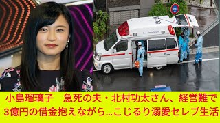 小島瑠璃子　急死の夫・北村功太さん、経営難で3億円の借金抱えながら…こじるり溺愛セレブ生活