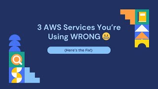 3 AWS Services You’re Using WRONG (Here’s the Fix!) 😬 #aws  #cloudcomputing #developertips