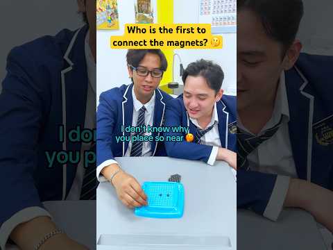 Who is the first to connect the magnets? 🤔