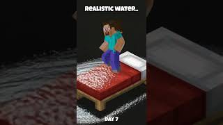 Steve Dancing on a Bed Covered in Water!  #minecraft #3deffects #minecraftshorts #animations