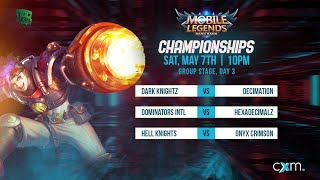 Cxmmunity Mobile Legends Championships Group Stage, Day 3