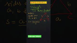class 9 Ncert maths Herons formula #maths #ncert #ncertclass9th #heronsformula #mathproblems
