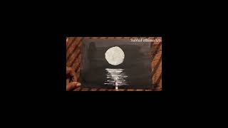 How To Draw a Moonlight Scenery For Beginners..