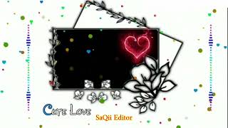heart black screen effect || template heart video background || heart video background/ light effect