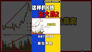 股票|美股|K线|K线实战7——出现这样的K线，你的股票就会大跌#shorts