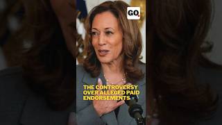 The controversy over alleged paid endorsements #kamalaharris #donaldtrump #newsshorts #shortsviral