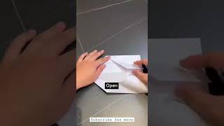 Making Jet plane 🛩️ with paper | @TRICKSVERSE | #papercraft | #trending | #shorts