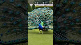 Peafowl bird sound 🦚 Peacock Opens Feathers — Parrots Freeze Like It’s Royal! 👑 Peacock Dance!