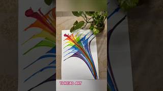 Rainbow Colours thread art #trending #art #threadart #colour #popular