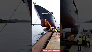 Use Of New Technology For Ship Launching #shiplaunch #shorts