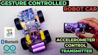 How to make a Gesture Control Robot Car Using Two HC 05 Bluetooth Modules And Arduino | Robot Lk