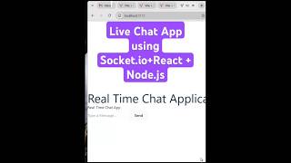 Real-Time Chat App with Node.js,React & Socket.IO? #shorts #shortvideo #viralshort #viral #infysky
