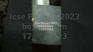 #icsephysics10 #physics #boards2023 #answerkeyphysics #17/03/2023