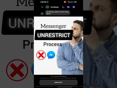 Unrestrict Someone on Messenger: Easy Tutorial 💯| #shorts