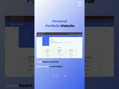 Personal  Portfolio Website Using React Js #portfolio #coding #portfolioreactjs #reactjs #ractcode
