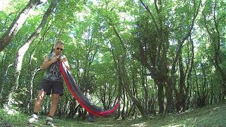 Equip Hammoch Set Up Test MilTec Bivy Bag Overnight On Devesilje Hill (Rainy Night) 06-07. jun 2021.